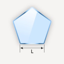 Miroir en pentagone