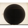 plaque de sol en verre laqué noir 100cm de diamètre