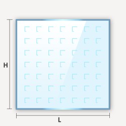 verre décoratif imprimé à motifs sur mesure