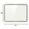 Plaque de sol en verre - rectangle 100x75cm