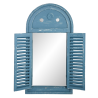 Miroir avec volets, vert ou bleu